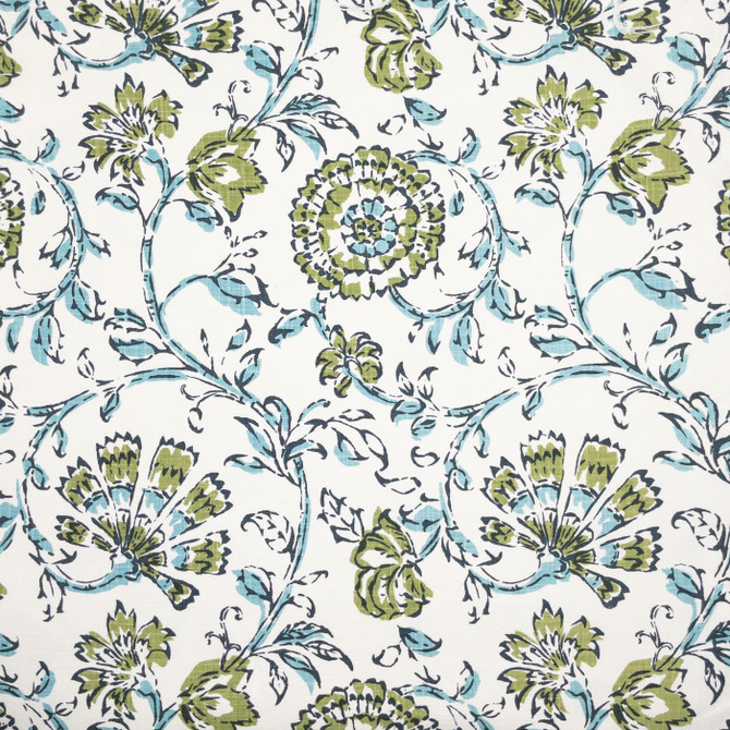 Natter 3 Seaglass by Stout Designer Fabric COMFORTABLE LIVING SPRING/MOSS 36%COT 30%POL 17%SVI 17%LIN INDIA Horizontal: 13.125 and Vertical: 15.750 54.5 in - Swanky Fabrics -