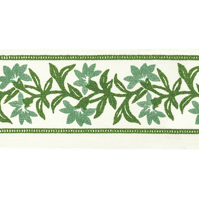 Ansonia Tape 1 Jungle by Stout Trim Stout Trim Ansonia Tape 1 JungleTrim NATURAL BEAUTY TRIM 100%COT INDIA </p><p>Repeat: H: 4.000, V: 5.250 4 in - Fabric Carolina -