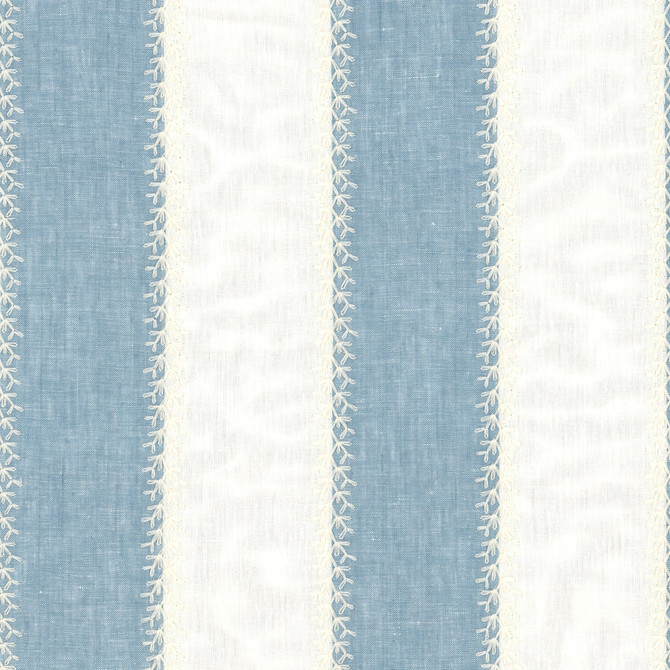 Winifred 3 Breeze by Aoc Fabric Aoc Fabric Winifred 3 BreezeFabric THE ART OF COLOR HERITAGE II 90%LIN 10%POL %PEMB INDIA </p><p>Repeat: H: 4.375, V: 0.375 52 in - Fabric Carolina -