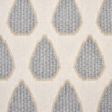 Might Have Known Black Pepper by Carole Designer Fabric Artisan 36% Polyester, 26% Cotton, 22% Viscose, 16% Linen CHINA 30,000 Wyzenbeek Double Rubs 27" V, 13 1/2" H 55" - Swanky Fabrics -