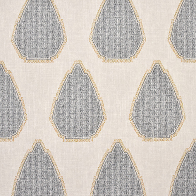 Might Have Known Black Pepper by Carole Designer Fabric Artisan 36% Polyester, 26% Cotton, 22% Viscose, 16% Linen CHINA 27" V, 13 1/2" H 55" - Swanky Fabrics -
