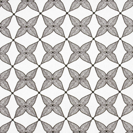 When Stars Align Grey by Carole Designer Fabric Artisan Base: 70% Cotton, 25% Poly, 5% Linen. Embr: 60% Cotton, 21% Poly, 15% Rayon, 4% Linen INDIA N/A 4 1/2" V, 4 1/2" H 54" - Swanky Fabrics -