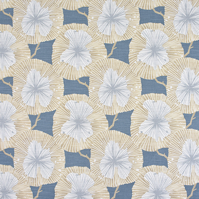 Behind The Leaves Vapor by Carole Designer Fabric Bluebell 100% Cotton-SSR Pakistan 12 5/8" V, 13 1/2" H 54" - Swanky Fabrics -