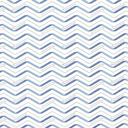 Bounce Back Ocean by Carole Designer Fabric Bluebell 58% Cotton, 42% Polyester India 9,000 Wyzenbeek Double Rubs 3" V, 8 1/2" H 51" - Swanky Fabrics -