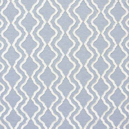 Follow Me Chambray by Carole Designer Fabric Bluebell 51% Recycled Polyester, 30% Polyester, 12% Cotton, 7% Linen India 4 1/2" V, 7 3/4" H HD 54" - Swanky Fabrics -