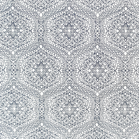 Great Love Nautic by Carole Designer Fabric Bluebell 80% Cotton, 20% Polyester India N/A 12 1/2" V, 8 7/8" H 51.5" - Swanky Fabrics -