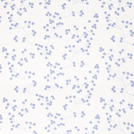 Sweet Treat Cornflower by Carole Designer Fabric Bluebell 73% Cotton, 27% Polyester India 9 1/8" V, 18 1/4" H 54.5" - Swanky Fabrics -