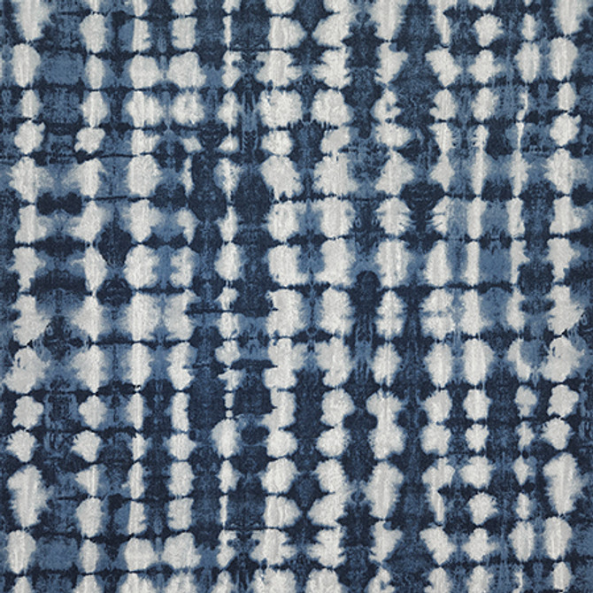 Back To It Indigo by Carole Designer Fabric Dawn & Dusk 100% Cotton China 24 1/2" V, 27 1/2" H 54" - Swanky Fabrics -