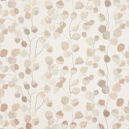 Be The Magic Blush by Carole Designer Fabric Dawn & Dusk Base: 72% Cotton, 28% Polyester. Embr: 100% Polyester India 12 3/8" V, 26 3/4" H 53.25" - Swanky Fabrics -