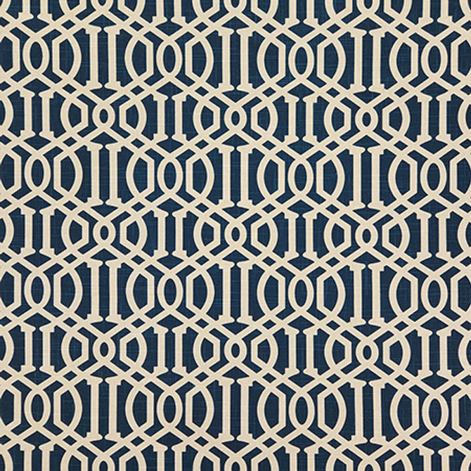 Cant Say No Navy by Carole Designer Fabric Dawn & Dusk 70% Cotton, 30% Linen China 15,000 WYZENBEEK DOUBLE RUBS 8" V, 4 1/2" H HD 54" - Swanky Fabrics -