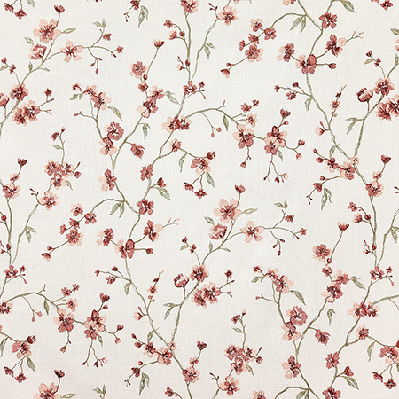 Music Lover Blossom by Carole Designer Fabric Dawn & Dusk Base: 69% Cotton, 31% Polyester. Embr: 100% Rayon India 20,000 WYZENBEEK DOUBLE RUBS 25 1/4" V, 12 1/2" H HD 50" - Swanky Fabrics -