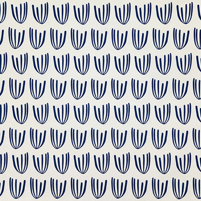 On The Fly Navy by Carole Designer Fabric Dawn & Dusk 100% Cotton Spain 6" V, 2 3/8" H 54" - Swanky Fabrics -