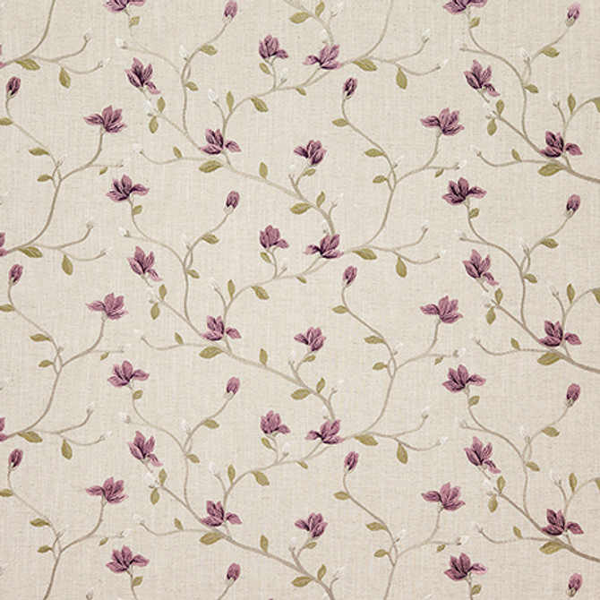 Season Opener Wisteria by Carole Designer Fabric Dawn & Dusk 52% Polyester, 21% Viscose, 18% Cotton, 9% Linen India 9 1/2" V, 16 3/4" H 51" - Swanky Fabrics -
