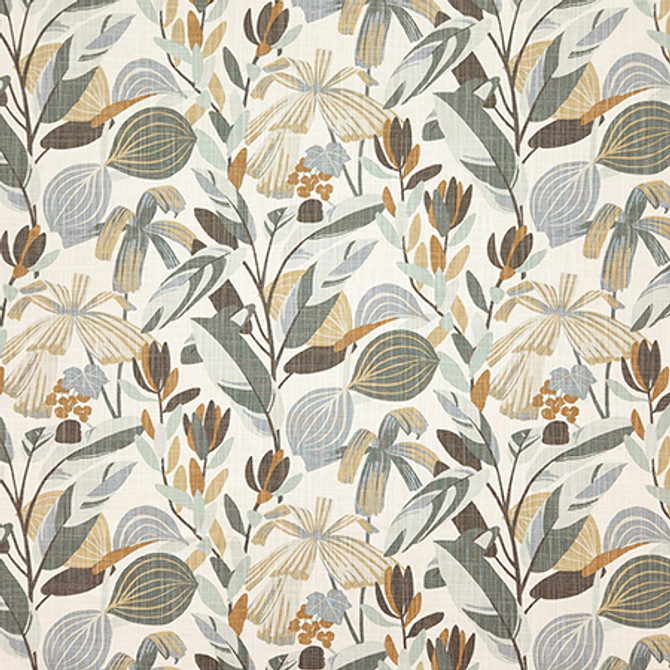 Leaf It Out Atmosphere by Carole Designer Fabric Dewdrop 100% Cotton-SSR Pakistan 12,000 WYZENBEEK DOUBLE RUBS 25" V, 13 1/2" H HD 54" - Swanky Fabrics -