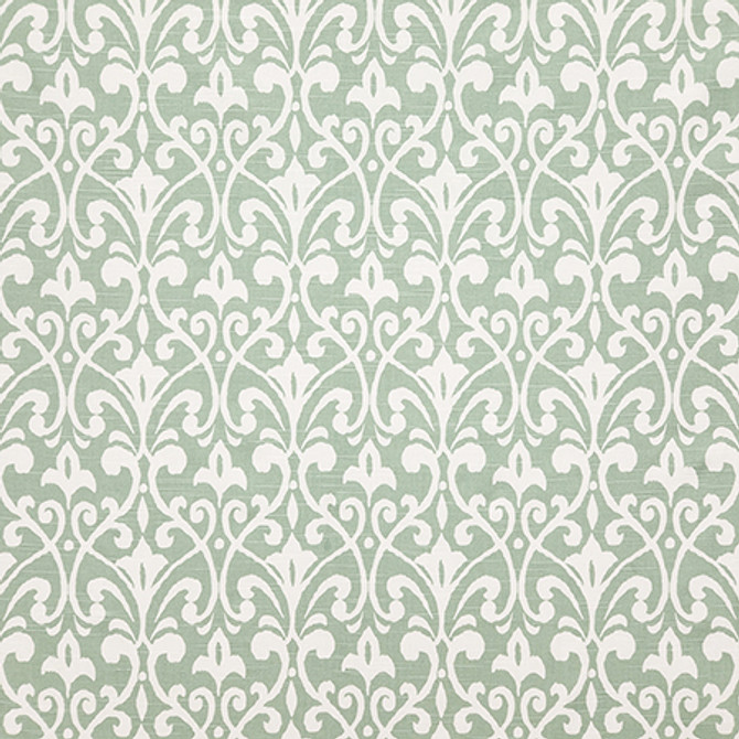 Prince Of Spruce by Carole Designer Fabric Dewdrop 100% Cotton Pakistan 30,000 WYZENBEEK DOUBLE RUBS 8 1/2" V, 6 3/4" H 54" - Swanky Fabrics -