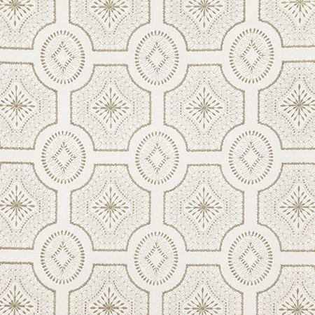 Hustle And Bustle Cotton by Carole Designer Fabric Earth & Stone 64% Polyester, 36% Cotton India 9 1/4" V, 8 3/4" H 52" - Swanky Fabrics -