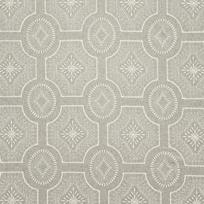 Hustle And Bustle Dove by Carole Designer Fabric Earth & Stone 64% Polyester, 36% Cotton India N/A 9 1/4" V, 8 3/4" H 52" - Swanky Fabrics -
