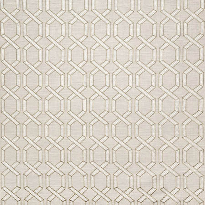 Next To Me Brass by Carole Designer Fabric Earth & Stone Base: 97% Polyester, 3% Linen. Embr: 100% Polyester India 4 1/2" V, 4 1/4" H 52" - Swanky Fabrics -