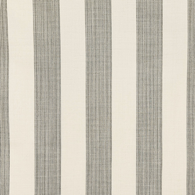 Relaxed Stripe Graphite by Carole Designer Fabric Earth & Stone 57% Cotton, 35% Polyester, 8% Linen India 7" H 55" - Swanky Fabrics -