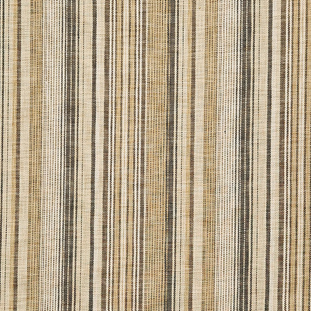 Boardwalk Stripe Toffee by Carole Designer Fabric Evergreen 100% Polyester India 33,000 WYZENBEEK DOUBLE RUBS 13 1/2" H 55" - Swanky Fabrics -