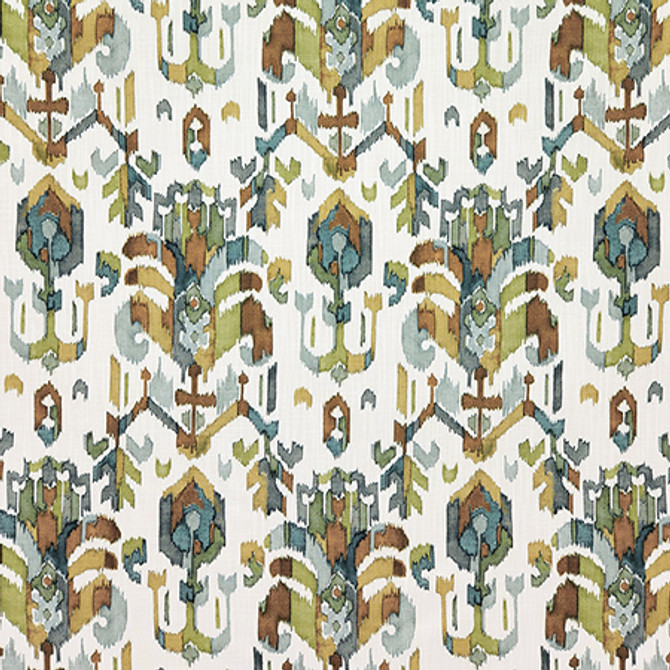 Marchington Aloe by Carole Designer Fabric Evergreen 100% Polyester Printed In Usa 27 3/4" V, 7 1/2" HD 56" - Swanky Fabrics -