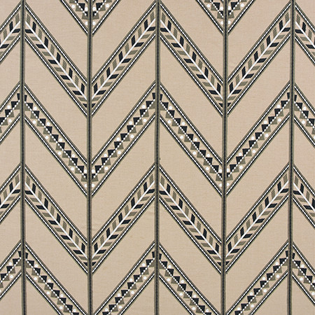 At This Moment Ashen by Carole Designer Fabric Harvest 60% Polyester, 40% Cotton India N/A 15 1/8" V, 12 3/8" H 50.75" - Swanky Fabrics -