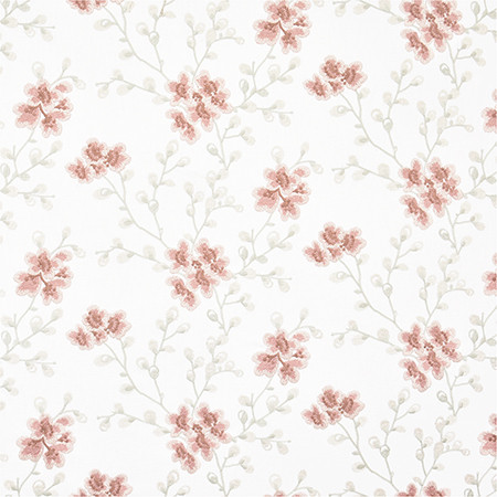 Darling Blooms Dogwood by Carole Designer Fabric Harvest 52% Cotton, 48% Polyester India 9 1/4" , 26 3/8" H HD 52.75" - Swanky Fabrics -