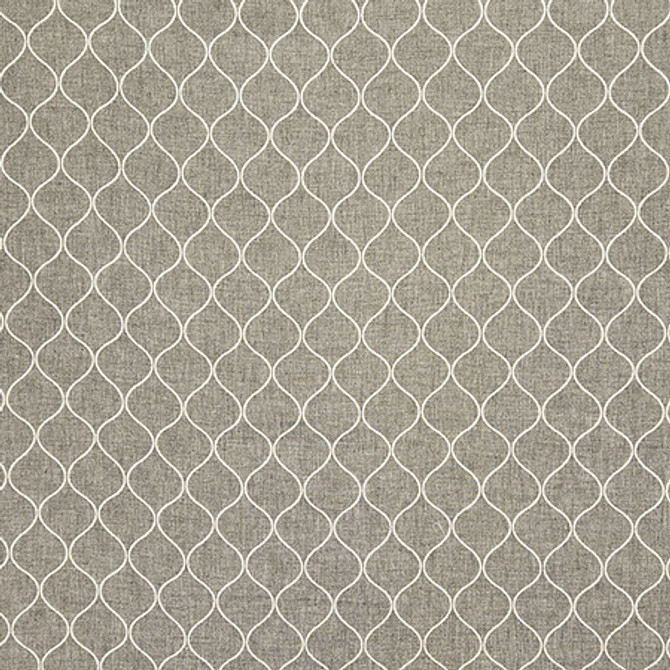 Cup Of Tea Graphite by Carole Designer Fabric In The Details 78% Polyester, 14% Cotton, 8% Linen India N/A 3" V, 2 1/4" H 54" - Swanky Fabrics -