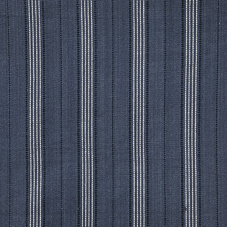 Stage Lights Denim by Carole Designer Fabric In The Details 100% Cotton India 9,000 Wyzenbeek Double Rubs 3" H 54" - Swanky Fabrics -