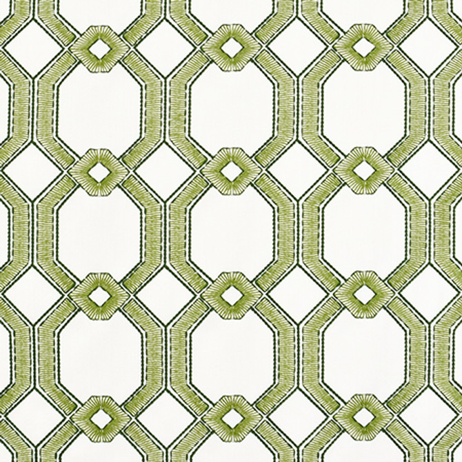 Graceful Gate Grass by Carole Designer Fabric Jade 100% Polyester India 6 1/2" V, 6 3/4" H 53.5" - Swanky Fabrics -
