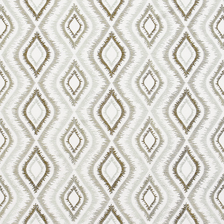 More Involved Mineral by Carole Designer Fabric Jade 66% Cotton, 34% Polyester India 7 7/8" V, 9 7/8" H 50" - Swanky Fabrics -