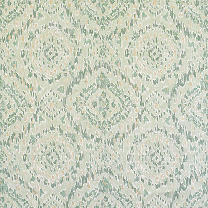 Popular Belief Peridot by Carole Designer Fabric Jade 36% Polyester, 26% Cotton, 22% Viscose, 16% Linen China 13 1/2" V, 13 1/2" H 56" - Swanky Fabrics -