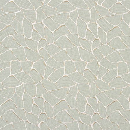 River Bridge Seafoam by Carole Designer Fabric Jade 60% Polyester, 30% Cotton, 10% Linen India 15 3/8" V, 11 3/8" H 52" - Swanky Fabrics -