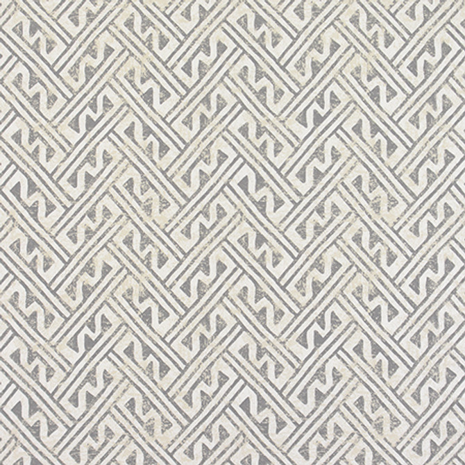 In The Mix Grey by Carole Designer Fabric Moonstone 100% Cotton-Soil Repellent Usa 50,000 Wyzenbeek Double Rubs 13" V, 13 1/2" H 56.5" - Swanky Fabrics -