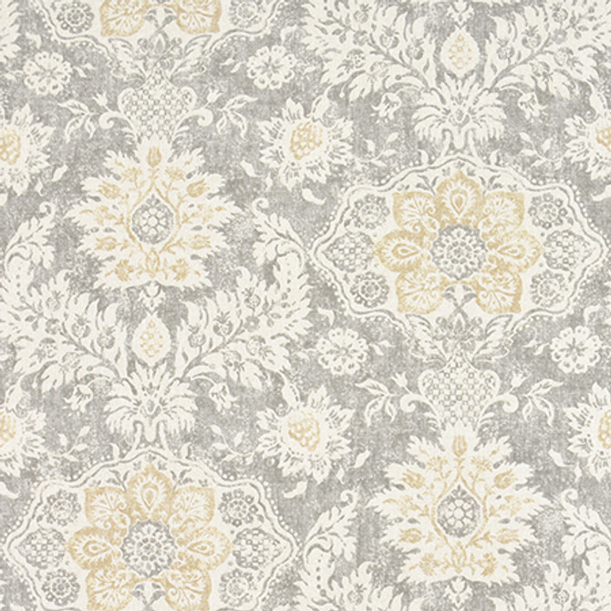 Palmetto Bluff Mist by Carole Designer Fabric Moonstone 100% Cotton-Soil Repellent Usa 26 1/4" V, 27" H HD 56.5" - Swanky Fabrics -