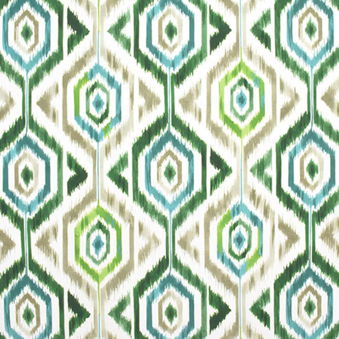 Missed Connections Caribe by Carole Designer Fabric Prisma 100% Cotton SPAIN 16,000 Wyzenbeek Double Rubs 27" V, 27" H HD 54" - Swanky Fabrics -