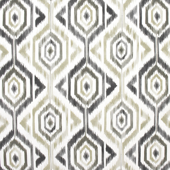 Missed Connections Graphite by Carole Designer Fabric Prisma 100% Cotton SPAIN 27" V, 27" H HD 54" - Swanky Fabrics -