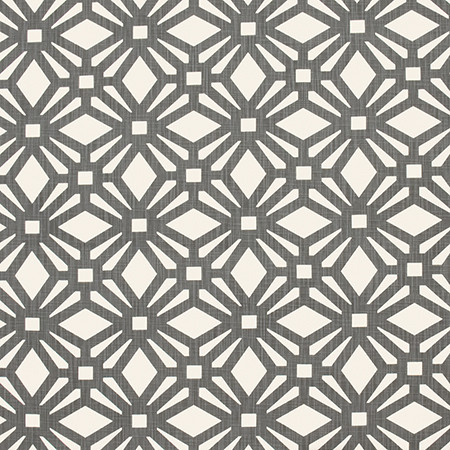 Of All Time Charcoal by Carole Designer Fabric Prisma 54% Cotton, 46% Polyester CHINA 6 1/4" V, 6 3/4"H 54" - Swanky Fabrics -