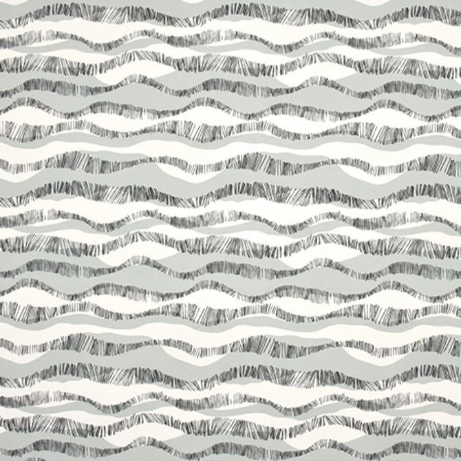 Over The Hills Fog by Carole Designer Fabric Prisma 100% Cotton SPAIN 50,000 Wyzenbeek Double Rubs 13 1/2" V, 13 1/2" H 54" - Swanky Fabrics -