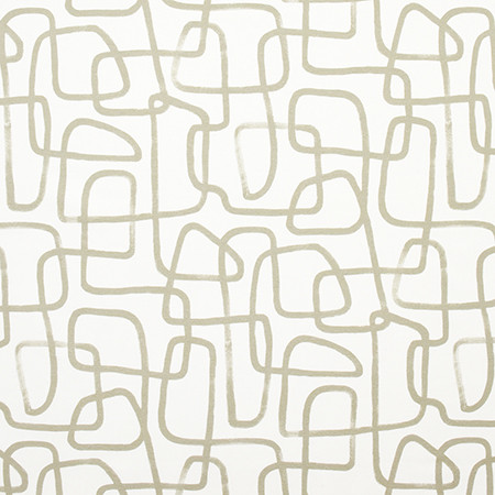 Wrong Turn Sand by Carole Designer Fabric Prisma 100% Cotton SPAIN 50,000 Wyzenbeek Double Rubs 27" V, 13 1/2" H HD 54" - Swanky Fabrics -