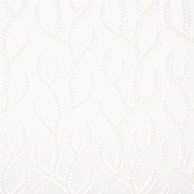 In Its Path Off White by Carole Designer Fabric Radiance 100% Polyester India N/A 20 1/2" V, 9 1/2" H 54" - Swanky Fabrics -