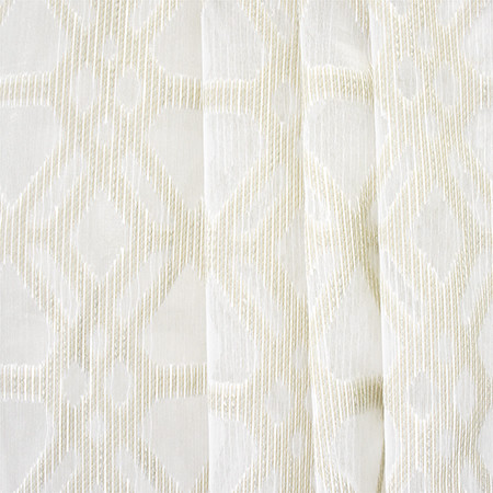 Best Way Fawn by Carole Designer Fabric Sheer Luxury 100% Polyester-Weighted Hem INDIA 6 5/8" V, 4 1/8" H 116" - Swanky Fabrics -