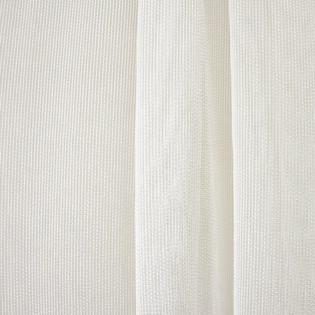 Bustle White by Carole Designer Fabric Sheer Luxury 100% Polyester CHINA None 118" - Swanky Fabrics -