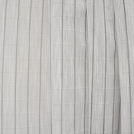 Square One Dove by Carole Designer Fabric Sheer Luxury 66% Cotton, 34% Polyester INDIA 1 1/4" V, 1 3/8" H 116" - Swanky Fabrics -