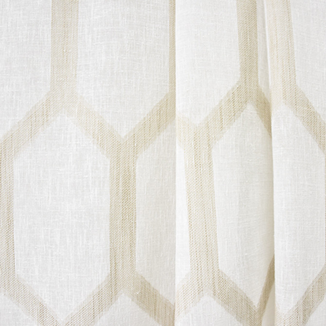 To The Point Fawn by Carole Designer Fabric Sheer Luxury 85% Polyester, 15% Cotton-Weighted Hem INDIA N/A 13 1/2" V, 4 1/2" H 116" - Swanky Fabrics -