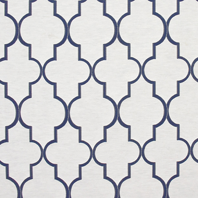 By Grace Cobalt by Carole Designer Fabric State Of The Art 53% Polyester, 47% Cotton TURKEY N/A 13" V, 14" H 59" - Swanky Fabrics -