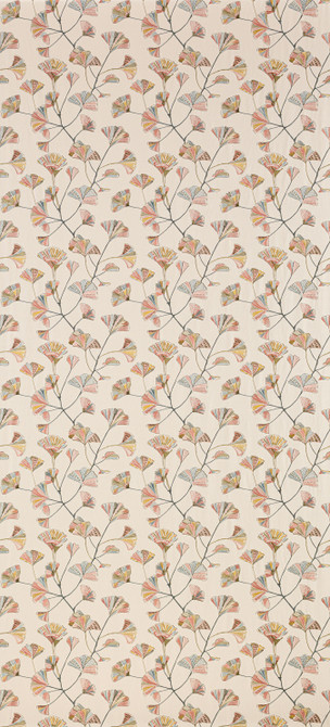 Reach For Me Rose by Carole Designer Fabric Wallflower Base: 34% Viscose, 33% Poly, 33% Linen. Embr: 100% Rayon CHINA 91,000 Wyzenbeek Double Rubs 15 1/4" V, 18" H 54" - Swanky Fabrics -