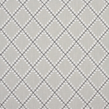 Diamond Petals Smoke by Carole Designer Fabric Wellington Base: 100% Polyester. Embr: 100% Viscose INDIA 51,000 Wyzenbeek Double Rubs 6" V, 5 3/8" H HD 55" - Swanky Fabrics -