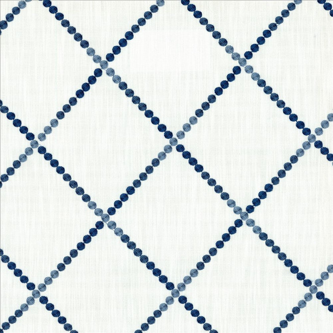 Gabon Cadet  by Kasmir Designer Fabric 1474 54% Cotton 46% Polyester  INDIA  </p><p>Repeat: Horizontal: 6 7/8 inches and Vertical: 7 5/8 inches 59  - Swanky Fabrics -