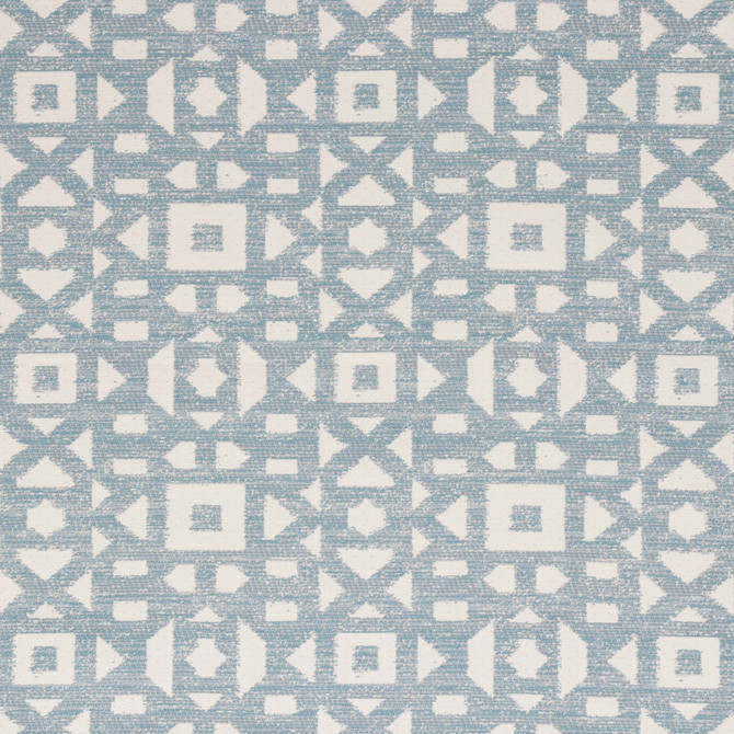 Galloway Cerulean by Bella-Dura Designer Fabric  100% BELLA DURA POLYOLEFIN USA 70000 H: 6.875'' V: 6'' 55''  - Swanky Fabrics -